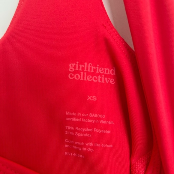 NWOT Girlfriend Collective Bold Red Mini Workout Dress XS - Picture 3 of 4